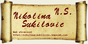 Nikolina Šukilović vizit kartica
